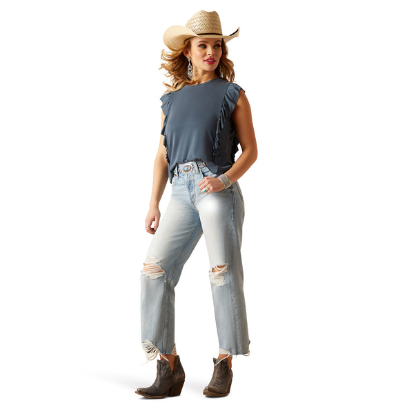 Jeans Ariat Tomboy Tiro Alto Corte Recto