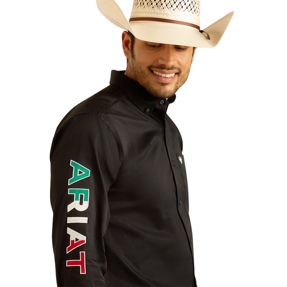 Camisa Ariat Team Logo México Negro