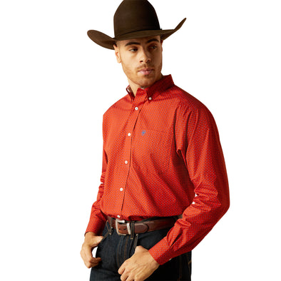 Camisa Ariat Libre De Arrugas Lucian Corte Clásico