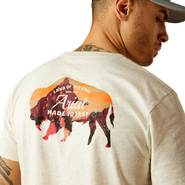 Playera Ariat Bison Landscape