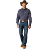 Camisa Ariat Relentless Pursuit Navy Corte Clásico