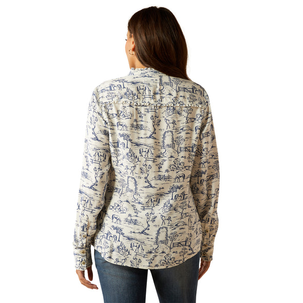 Camisa Ariat Clarion Toile Scene