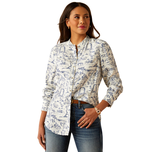 Camisa Ariat Clarion Toile Scene