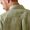 Camisa Ariat Solid Slub Verde Corte Clásico