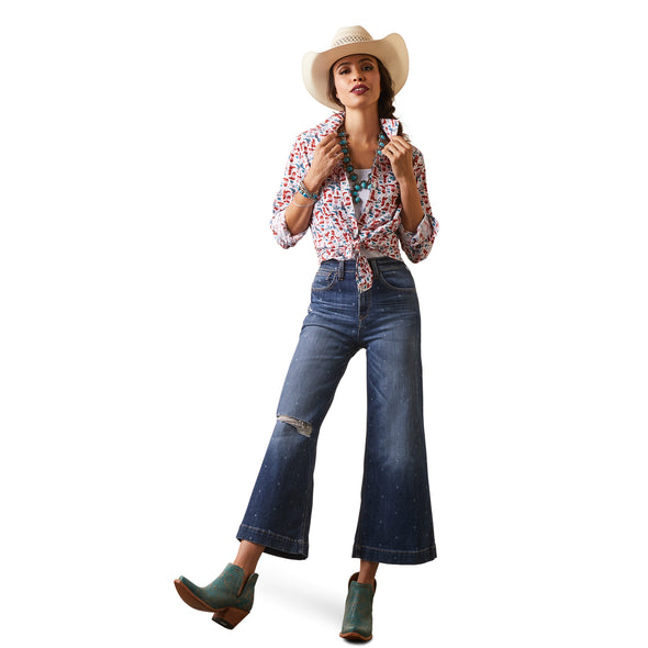 Camisa Ariat Libre De Arrugas Kirby Stretch Blazin Boots