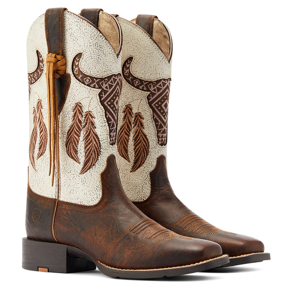 Bota Vaquera Round Up Southwest StretchFit