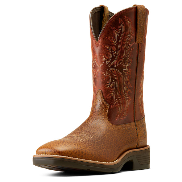 Bota Vaquera Ariat Ridgeback Tan Bull Emboss