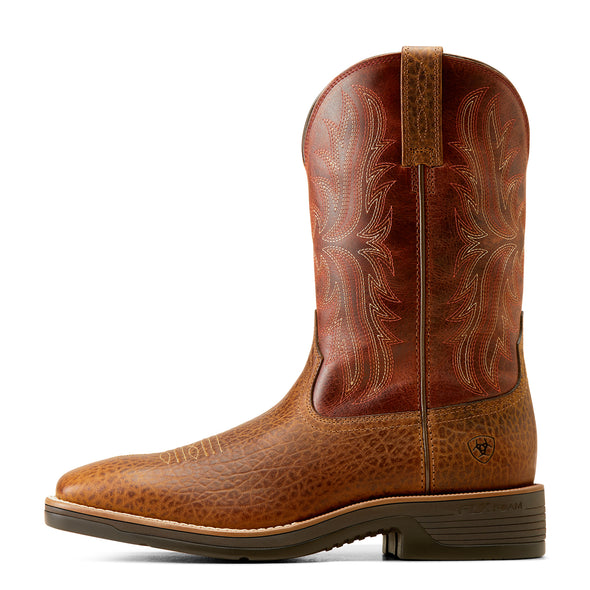 Bota Vaquera Ariat Ridgeback Tan Bull Emboss