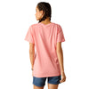 Playera Ariat Rosa Diseño Granero