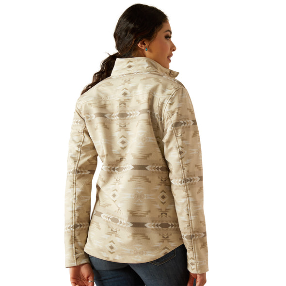 Chamarra Ariat New Team Softshell Estampado Sandstone