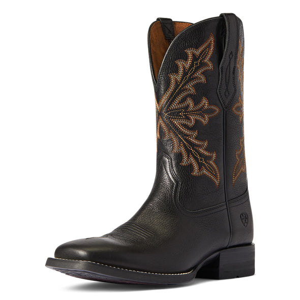 Bota Vaquera Ariat Qualifier Negro