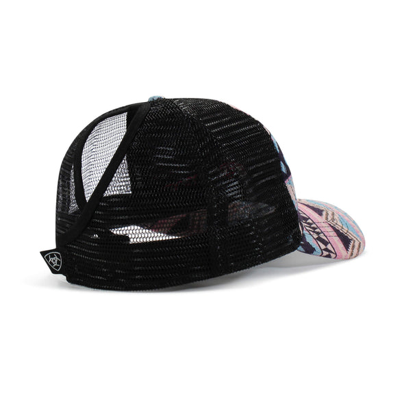 Gorra Ariat con estampado de rayas en zigzag