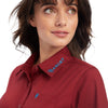 Camisa Ariat Team Kirby Stretch Rouge Red